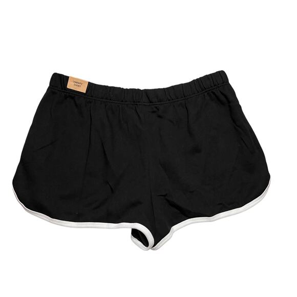 Victoria's Secret PINK Beach Terry Varsity Short Black and White Size XXL - Picture 2 of 5